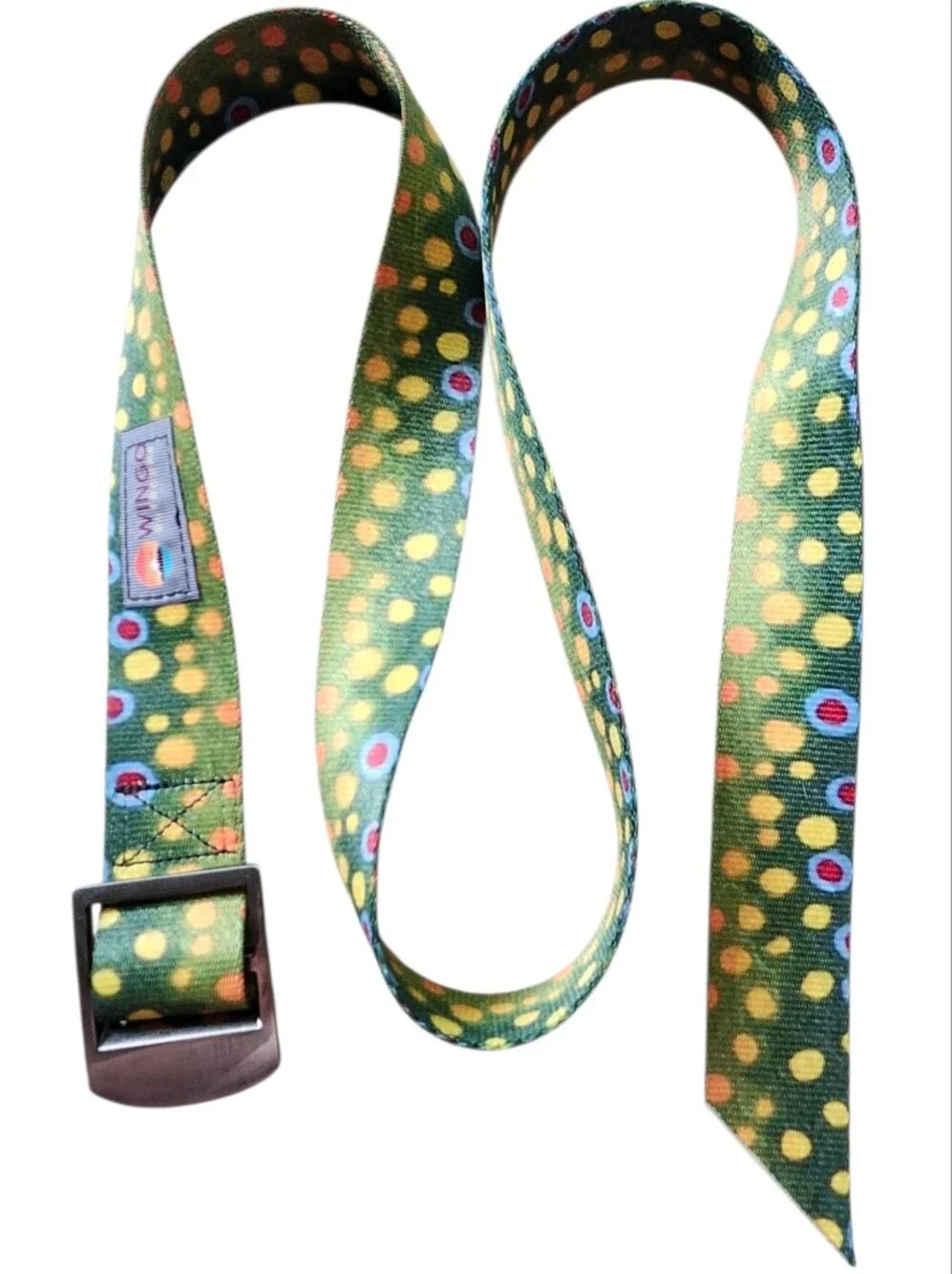Wingo Outdoor Brook Trout Basecamp Belt with Metal Buckle